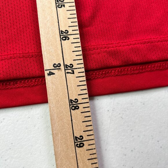 Nike Pro Combat Shirt Mens Medium Red Short Sleeve Pullover Compression Fitted - Picture 10 of 10